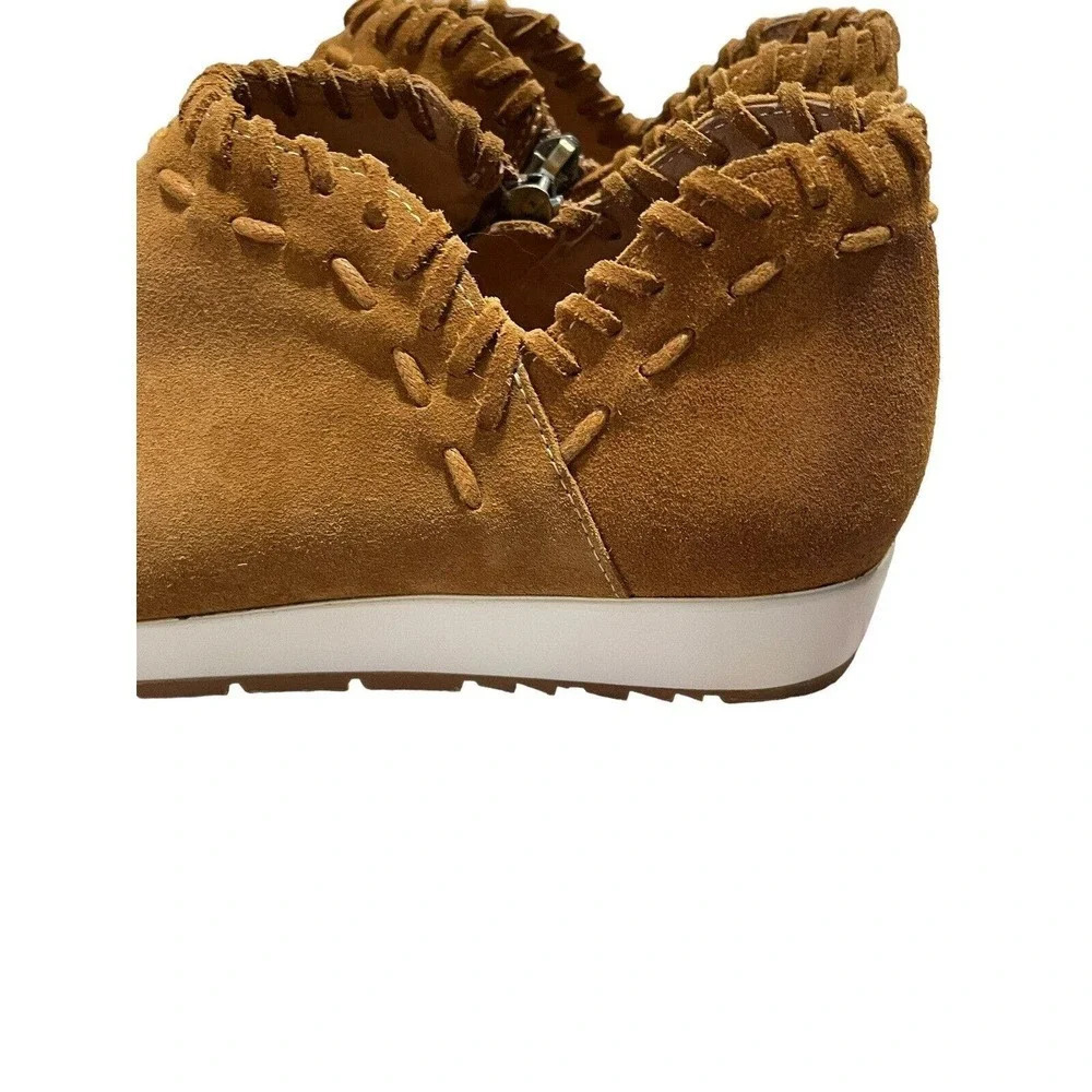 Antelope Womens J63 Scotty Suede Leather Booties EU 40 US 9 Cognac Brown - Picture 7 of 14